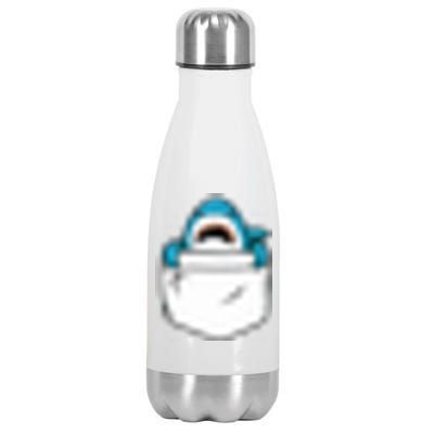 Shark Pocket Animal Pets Funny Shark Gift Men Women Stainless Steel Insulated Water Bottle