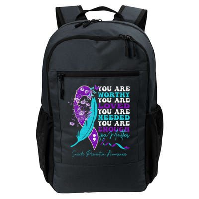 Suicide Prevention Awareness positive motivational quote Daily Commute Backpack