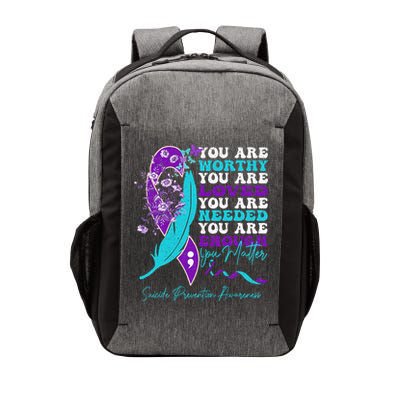 Suicide Prevention Awareness positive motivational quote Vector Backpack