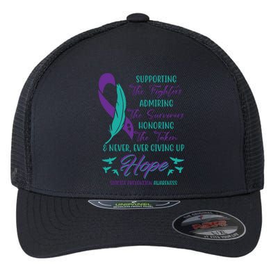 Suicide Prevention Awareness Hope Quote Flexfit Unipanel Trucker Cap