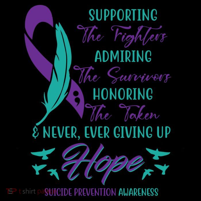 Suicide Prevention Awareness Hope Quote 16 in Basic Backpack