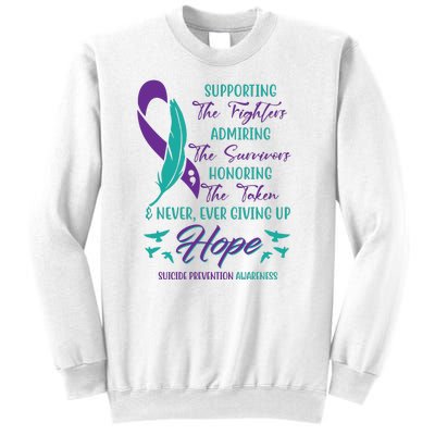 Suicide Prevention Awareness Hope Quote Sweatshirt