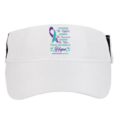 Suicide Prevention Awareness Hope Quote Adult Drive Performance Visor