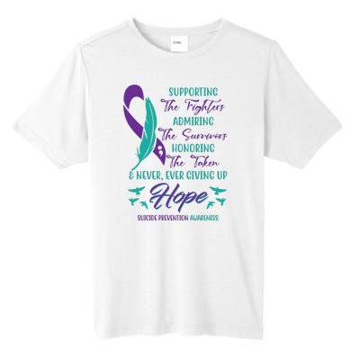 Suicide Prevention Awareness Hope Quote Tall Fusion ChromaSoft Performance T-Shirt