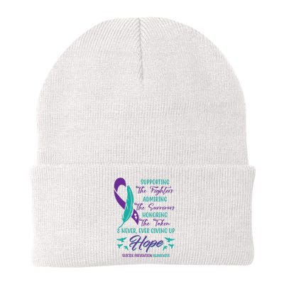 Suicide Prevention Awareness Hope Quote Knit Cap Winter Beanie