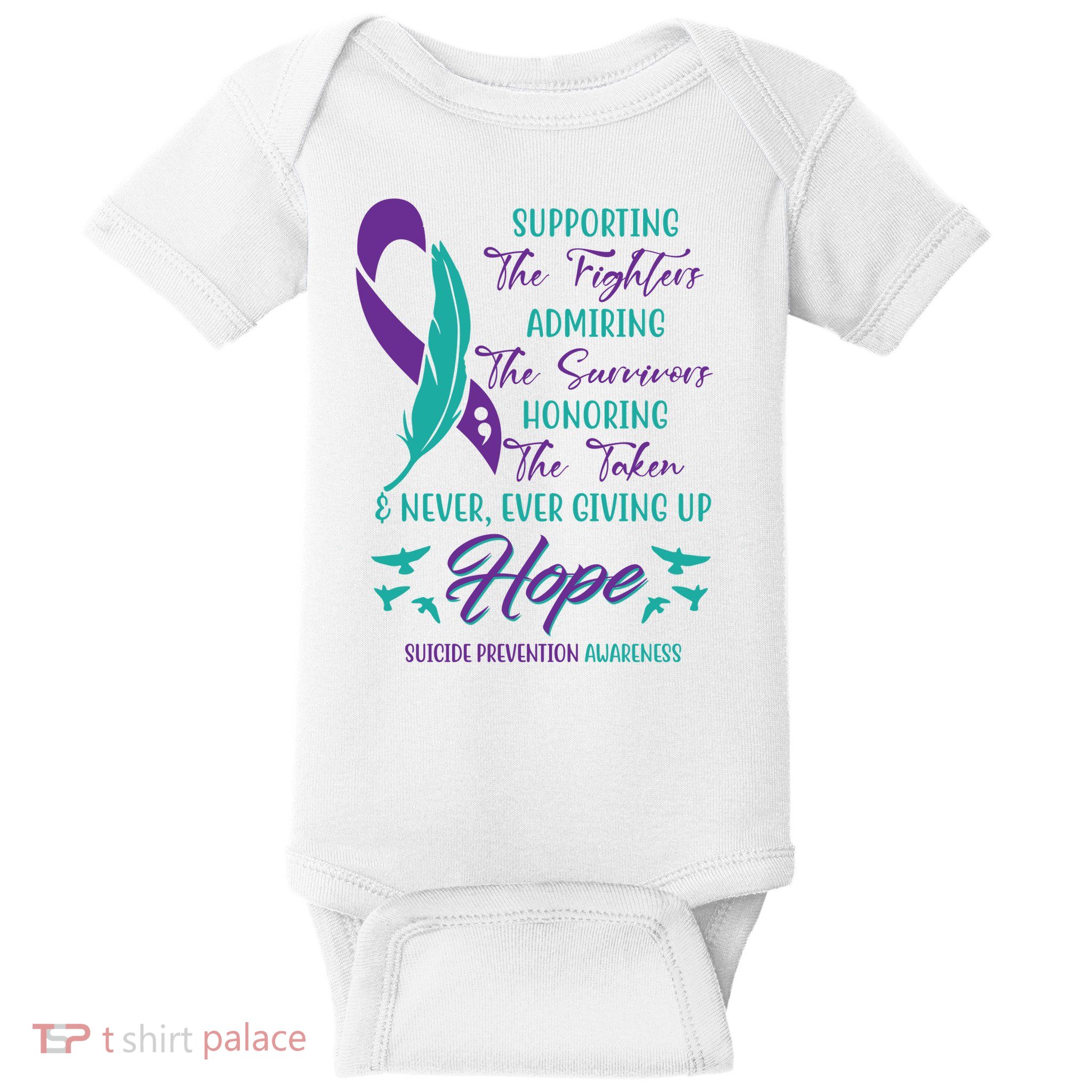 Suicide Prevention Awareness Hope Quote Baby Bodysuit