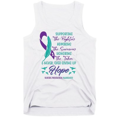 Suicide Prevention Awareness Hope Quote Tank Top