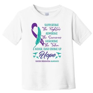 Suicide Prevention Awareness Hope Quote Toddler T-Shirt