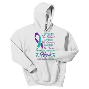 Suicide Prevention Awareness Hope Quote Kids Hoodie