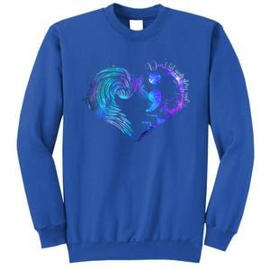 Suicide Prevention Awareness Teal Purple Heart You Matter Funny Gift Sweatshirt