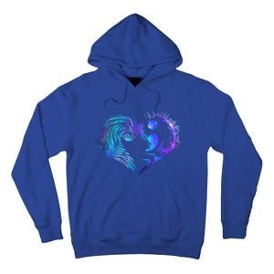 Suicide Prevention Awareness Teal Purple Heart You Matter Funny Gift Tall Hoodie