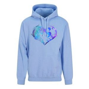 Suicide Prevention Awareness Teal Purple Heart You Matter Funny Gift Unisex Surf Hoodie