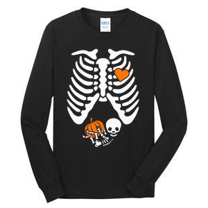 Skeleton Pregnancy Announcement Mom Tall Long Sleeve T-Shirt