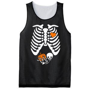 Skeleton Pregnancy Announcement Mom Mesh Reversible Basketball Jersey Tank