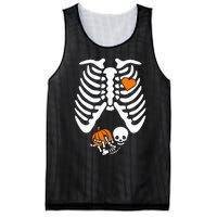 Skeleton Pregnancy Announcement Mom Mesh Reversible Basketball Jersey Tank