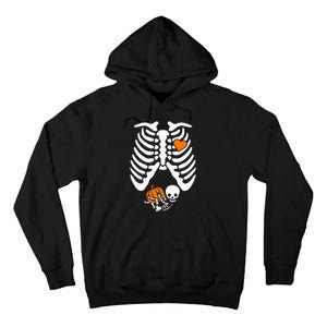 Skeleton Pregnancy Announcement Mom Tall Hoodie