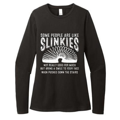 Some People Are Like Slinkies Sarcastic Saying Lover Womens CVC Long Sleeve Shirt