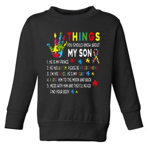 Support Parents Autism Mom Dad Toddler Sweatshirt