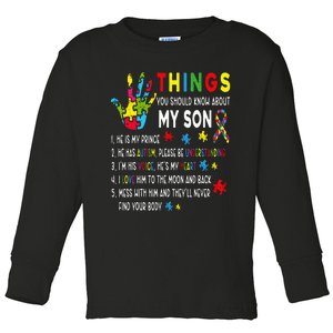 Support Parents Autism Mom Dad Toddler Long Sleeve Shirt