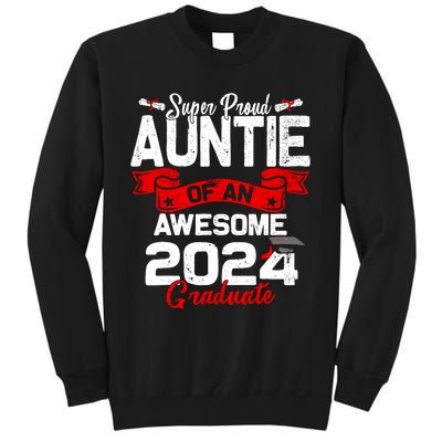 Super Proud Auntie Of A 2024 Graduate 24 Graduation Sweatshirt