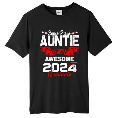 Super Proud Auntie Of A 2024 Graduate 24 Graduation Tall Fusion ChromaSoft Performance T-Shirt