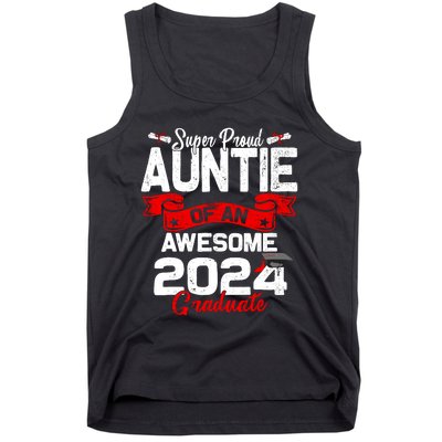 Super Proud Auntie Of A 2024 Graduate 24 Graduation Tank Top