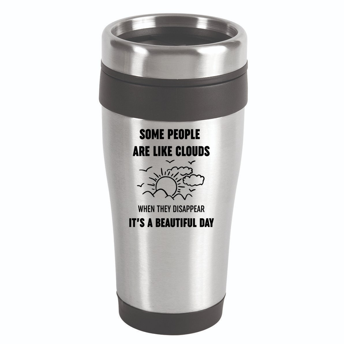 Some People Are Like Clouds Aesthetic Grunge Edgy Sarcastic Introvert 16oz Travel Tumbler