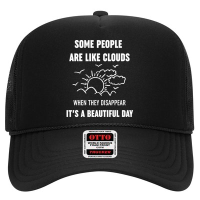 Some People Are Like Clouds Aesthetic Grunge Edgy Sarcastic Introvert Trucker Hat