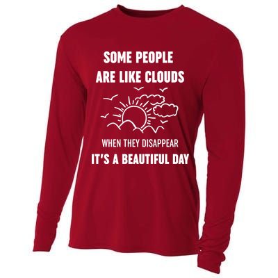 Some People Are Like Clouds Aesthetic Grunge Edgy Sarcastic Introvert Cooling Performance Long Sleeve Crew