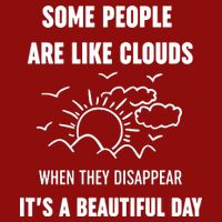 Some People Are Like Clouds Aesthetic Grunge Edgy Sarcastic Introvert Premium T-Shirt
