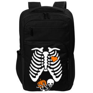 Skeleton Pregnancy Announcement Mom Halloween Impact Tech Backpack