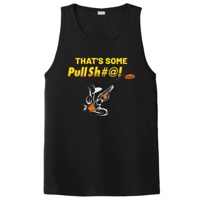 Some Pullsht Adult Humor Funny Trap Skeet Sporting Clays PosiCharge Competitor Tank