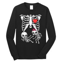 Skeleton Pregnancy Announcement Twins Xray Long Sleeve Shirt