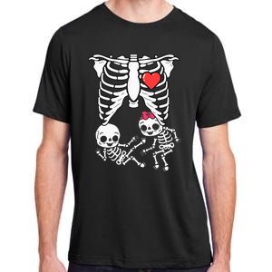 Skeleton Pregnancy Announcement Twins Xray Adult ChromaSoft Performance T-Shirt