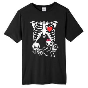 Skeleton Pregnancy Announcement Twins Xray Tall Fusion ChromaSoft Performance T-Shirt