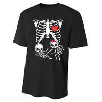 Skeleton Pregnancy Announcement Twins Xray Performance Sprint T-Shirt