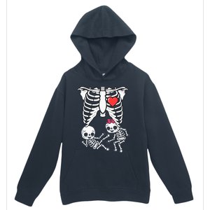 Skeleton Pregnancy Announcement Twins Xray Urban Pullover Hoodie