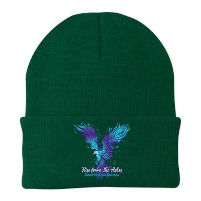 Suicide Prevention Awareness Phoenix Rise From The Ashes Knit Cap Winter Beanie