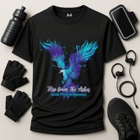 Suicide Prevention Awareness Phoenix Rise From The Ashes Cooling Performance Crew T-Shirt