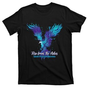 Suicide Prevention Awareness Phoenix Rise From The Ashes T-Shirt