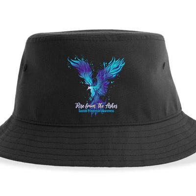 Suicide Prevention Awareness Phoenix Rise From The Ashes Sustainable Bucket Hat