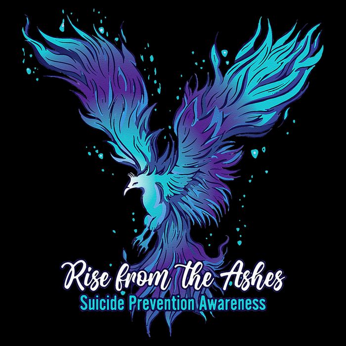 Suicide Prevention Awareness Phoenix Rise From The Ashes Bucket Hat