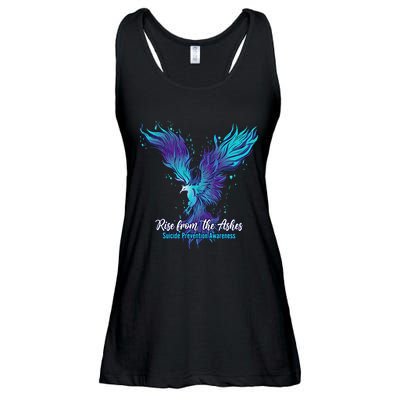 Suicide Prevention Awareness Phoenix Rise From The Ashes Ladies Essential Flowy Tank