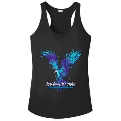 Suicide Prevention Awareness Phoenix Rise From The Ashes Ladies PosiCharge Competitor Racerback Tank