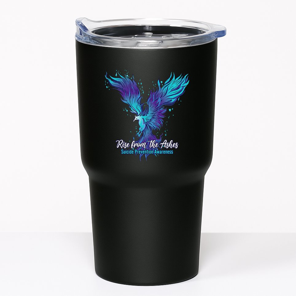 Suicide Prevention Awareness Phoenix Rise From The Ashes Tumbler