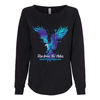 Suicide Prevention Awareness Phoenix Rise From The Ashes Womens California Wash Sweatshirt