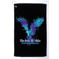 Suicide Prevention Awareness Phoenix Rise From The Ashes Golf Towel