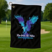 Suicide Prevention Awareness Phoenix Rise From The Ashes Golf Towel