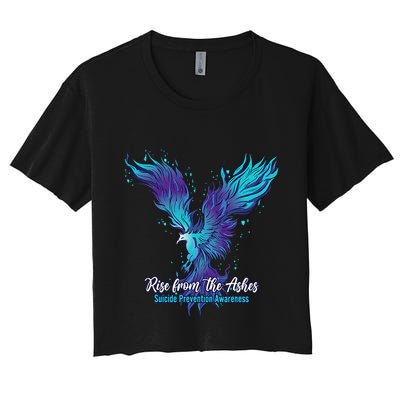 Suicide Prevention Awareness Phoenix Rise From The Ashes Crop Top