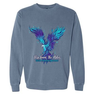 Suicide Prevention Awareness Phoenix Rise From The Ashes Garment-Dyed Sweatshirt